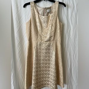 Gold and Cream Dress